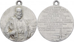 Italia - Giuseppe Garibaldi (1807-1882) Medaglia 1910 commemorativa del 50° Anniversario della partenza dei Mille da Quarto (Genova) - Sarti 389 - Al ...