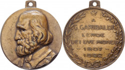 Italia - Giuseppe Garibaldi (1807-1882) Medaglia senza data - commemorativa - AE - appiccagnolo - mm 28 ; gr. 10,74
SPL



SPEDIZIONE SOLO IN ITA...