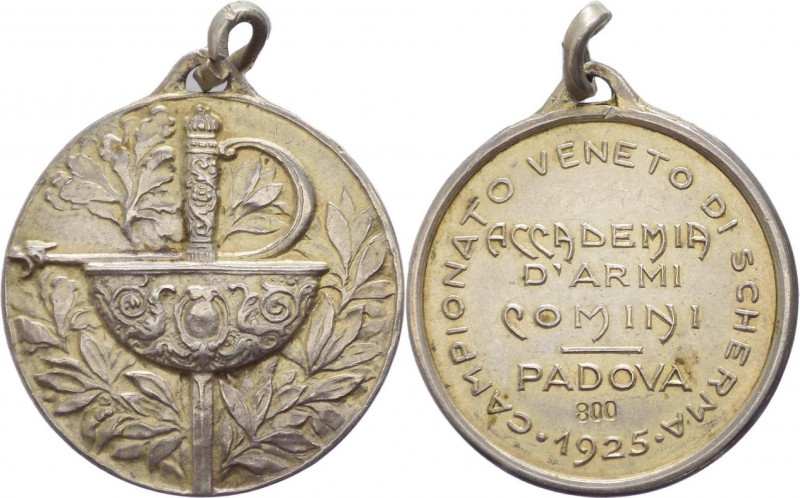 Italia - Periodo del Ventennio - Padova - Medaglia portativa del Campionato vene...