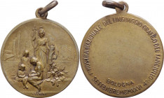 Italia - Periodo del Ventennio - Bologna - Medaglia portativa 1° Mostra Nazionale del linguaggio grafico del fanciullo - 1926 - 14,14 gr; 31,81 mm - A...