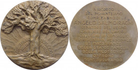 Italia - Periodo del Ventennio - Medaglia 1938 anno XVI - Per il compleanno di Angelo Salmoiraghi, politico del tempo - mm55 gr.75.29 - Ae
SPL


...