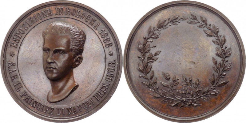 Italia - Bologna - Medaglia per l' Esposizione di Bologna - 1888 - Ae - gr. 28,2...