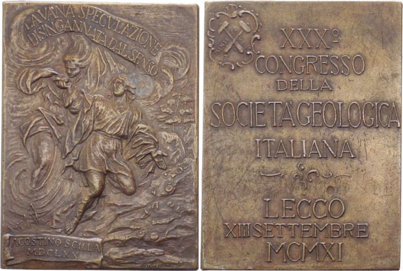 Italia - Medaglia del 30° congresso della Società Geologica Italiana 1911 - Ae
...