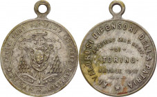 Italia - Torino - medaglietta emessa dall'Arcivescovo Agostino Richelmy"Ai difensori della patria" nel Natale 1917 - WM - RARA (R) - 4,2 gr; 27,85 mm...