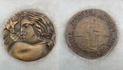 Italia - Medaglia a Ricordo del 130° Anniversario di fondazione dello Stabilimento Stefano Johnson in Milano - (1836-1966) - Ae - In confezione origin...
