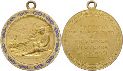 Italia - Medaglia portativa "A beneficio del pane gratuito ai prigionieri di guerra" - 12,29 gr; 32,65 mm - Ae smaltato
FDC



SPEDIZIONE SOLO IN...