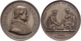 Stato Pontificio - Pio IX, Mastai Ferretti (1846-1878) - Medaglia per la lavanda dei piedi - Anno XIII - 16,42 gr - 32,32 mm - Ae
qSPL



SPEDIZI...