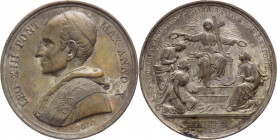 Italia - Medaglia - Leone XIII (1878-1903) Medaglia 1888 - Anno X - Opus Bianchi - In ricordo dei doni ricevuti per il Giubileo Sacerdotale - Ag - Pat...