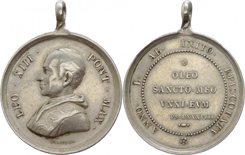 Leone XIII, Pecci (1878-1904) - Medaglia per il 50° anniversario del Sacerdozio ...