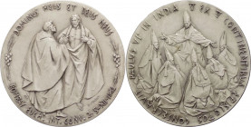 Città del Vaticano - Paolo VI, Montini (1963-1978) - Medaglia straordinaria 1964 per il viaggio in India - opus Senesi - 44 mm; 43,48 gr - Ag
FDC

...