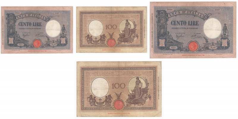 Regno d'Italia - Vittorio Emanuele III (1900-1943) - 100 lire Barbetti - Emissio...