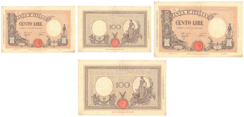 Regno d'Italia - Vittorio Emanuele III (1900-1943) - 100 lire Barbetti - Emissio...