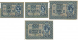 Austria - Repubblica dell'Austria Tedesca - 1000 Kronen 1919 - Timbro Yugoslavia - Serie 1128 - P5 - Pieghe e strappo in alto
qBB



SPEDIZIONE S...