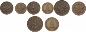 Regno Lombardo Veneto - Francesco Giuseppe I (1848-1916) - lotto di 2 monete da 1 soldo e 1/2 soldo 1862 - Ae
med.BB



SPEDIZIONE SOLO IN ITALIA...