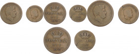 Regno delle Due Sicilie - Ferdinando II (1830-1859) - lotto di 2 monete da 2 tornesi 1852 e 1 tornese 1858 -Ae
med.MB



SPEDIZIONE SOLO IN ITALI...