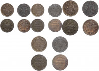 Stato Pontificio - lotto di 4 monete da 1/2 baiocco 1838 , 1840 , 1848 , 1849 - Ae
med.BB



SPEDIZIONE SOLO IN ITALIA - SHIPPING ONLY IN ITALY