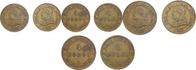 Stato Pontificio - Roma - Pio IX, Mastai-Ferretti (1846-1878) - lotto di 2 monete da 4 Soldi 1867-1868 - Cu
med.BB



SPEDIZIONE SOLO IN ITALIA -...