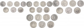 Regno d'Italia - Vittorio Emanuele III (1900-1943) - lotto di 7 monete da 20 centesimi 1939-1943 di cui il 1940 presenta il nome incisore decentrato -...