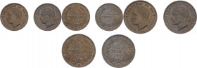 Regno d'Italia - Vittorio Emanuele III (1900-1943) - lotto di 2 monete da 1 centesimo 1903 "3 aperto" e 1903 segno zecca K - Cu
med.SPL



SPEDIZ...