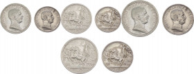 Regno d'Italia - Vittorio Emanuele III (1900-1943) - lotto di 2 monete da 2 lire "quadriga briosa" 1915 e 1 lira 1917 - Ag
med.mBB



SPEDIZIONE ...