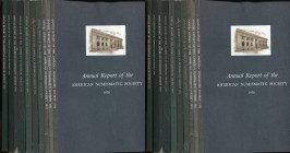 A.A.V.V. - Annual report of the American Numismatic Society. 1970 – 1979. 10 vol. con tavv. E ill. Nel testo. Ril. Ed. Ottimo stato.



SPEDIZIONE...
