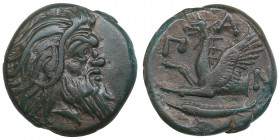 Bosporus, Panticapaeum Æ20 4th Century BC
6.69g. 21mm. VF/VF