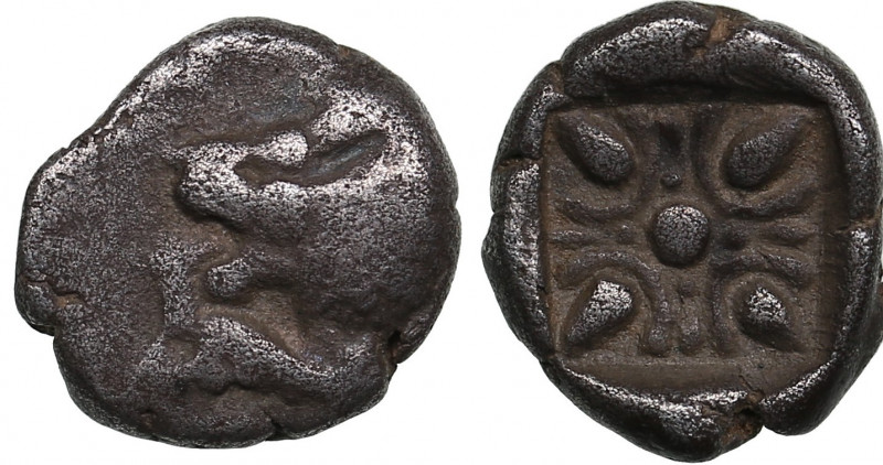 Ionia, Miletos AR Diobol circa 520-450 BC
0.89 g. 8mm. F/VF Forepart of roaring ...