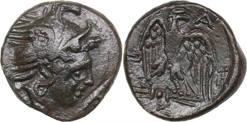Macedonian Kingdom Æ - Philip V (221-179 BC)
3.93g. 18mm. VF/XF Helmeted head of...