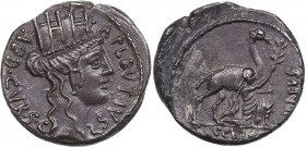 Roman Republic AR Denarius - Plautia. A. Plautius (55 BC)
3.97g. 18mm. UNC/XF Graffity. BMC 3916, Cal 1130, Craw 431/1, FFC 1002, Se 13.
