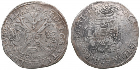 Belgium Patagon - Albert & Isabella (1598-1621)
27.59g. VF/VF
