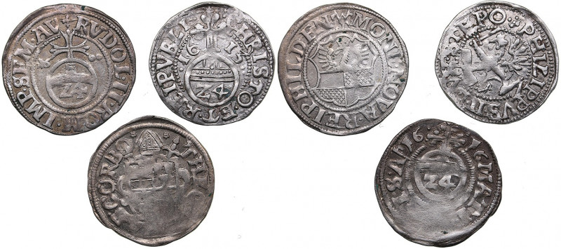 Germany 1/24 thaler 1600, 1613, 1616 (3)
Various condition. Sold as is, no retur...