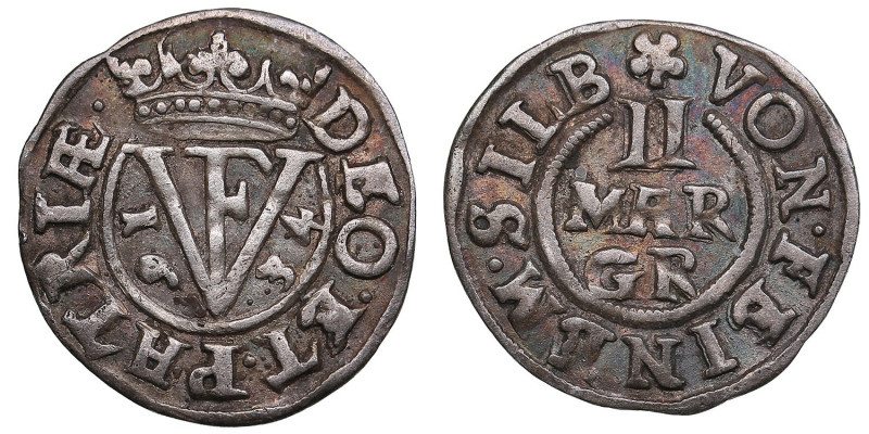 Germany, Brunswick-Wolfenbuttel 2 mariengroschen 1634
1.13g. XF/XF