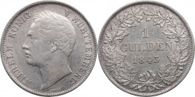 Germany, Württemberg 1 gulden 1843
10.58g. XF/XF+