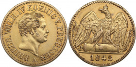 Germany, Brandenburg-Preussen Doppelter Friedrichs d'or 1848 A - Friedrich Wilhelm IV (1840-1861)
13.33g. XF+/XF Mint luster. Rare!