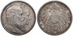 Germany, Baden 2 mark 1906
11.12g. AU/UNC Mint luster.