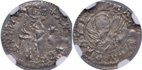 Italy, Venice AR Grosso - Antonio Venier (1382-1400)- NGC MS 62
Stars in the field. Very beautiful lustrous specimen. Only one specimen have been cert...