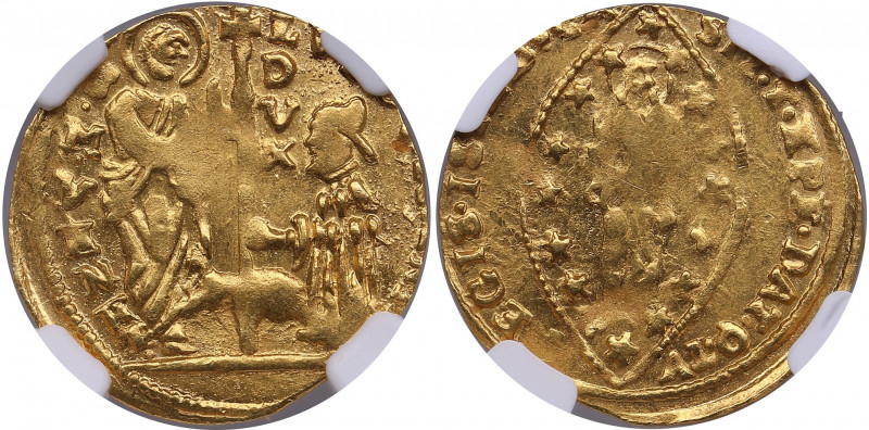 Italy, Venice gold ducat - Ludovico Manin (1789-1797) - NGC MS 62
Very beautiful...