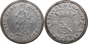 Netherland, Utrecht Silver Ducat 1802
32.42g. VF/VF Ex jewelry. Sold as is, no return.