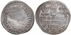 Poland, Olkusz 3 grosz 1596 - Sigismund III (1587–1632)
2.29g. VF/XF Iger O.96.1 var.