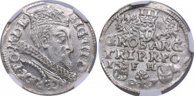 Poland, Poznan (Posen) 3 grosz 1597 IF HR - Sigismund III (1587-1632) - NGC MS 63
Magnificent luminous specimen. Rare state of preservation. Iger P.97...