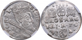Poland, Bromberg 3 grosz 1598 B - Sigismund III (1587-1632) - NGC MS 64
Magnificent luminous specimen. Very rare state of preservation. Only four spec...