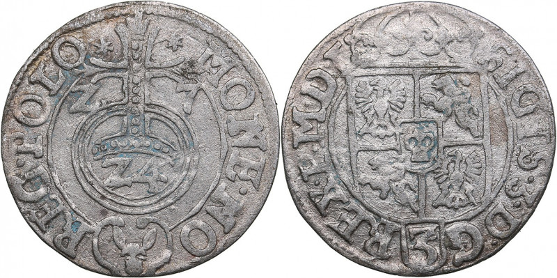 Poland 1/24 thaler 1627 - Sigismund III (1587-1632)
1.01g. VF/VF