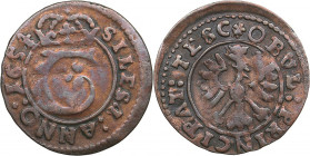 Poland - Silesia obol 1654
0.51g. VF/VF