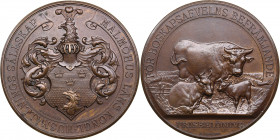 Sweden medal for developmet of lifestock breeding
37.38g. 43mm. AU/AU MALMÖHUS LÄNS KONGL . HUSHALLNINGS SÄLLSKAP/ FÖR BOSKAPSAFVELNS BEFRÄMJANDE. PRI...