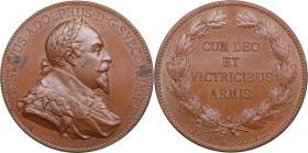Sweden medal Gustavus Adolphus 1894
26.39g. 39mm. UNC/UNC GUSTAVUS ADOLPHUS D G SVECORUM REX. IX DEC MDCCIV / CUM DEO ET VICTRICIBUS ARMIS IX DEC MDCC...