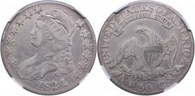 USA 50 cents 1824 - NGC VF 30
Capped Bust Half Dollar.