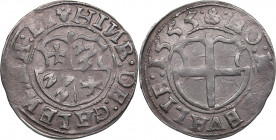 Reval Ferding 1555 - Heinrich von Galen (1551-1557)
1.98g. XF/XF Haljak 163a.