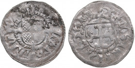 Riga schilling ND - Michael Hildebrand and Wolter von Plettenberg (1500-1509)
0.87g. XF/AU Mint luster. Haljak 381.