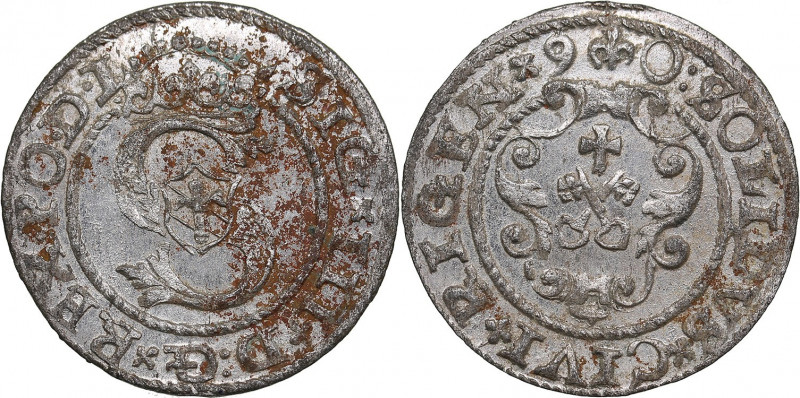 Riga, Poland solidus 1590 - Sigismund III (1587-1632)
0.89g. UNC/UNC Mint luster...