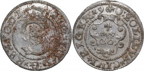 Riga, Poland solidus 1590 - Sigismund III (1587-1632)
0.89g. UNC/UNC Mint luster.